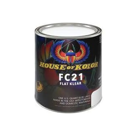 House Of Kolor LOW VOC URETHANE FLAT CLEAR Quart FC21.Q01